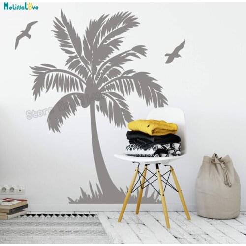 Dream Island Wall Sticker Tree with Two Birds Home Decoration For Living Room Bedroom Relaxed Self-adhesive Art Decals YT627