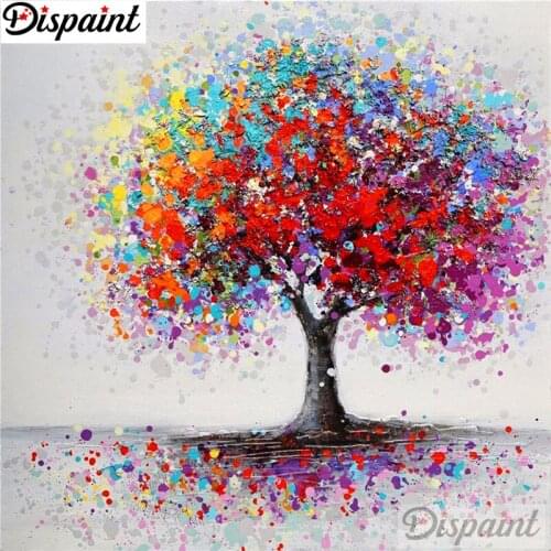 Dispaint Full Square/Round Drill 5D DIY Diamond Painting "Color treel" Embroidery Cross Stitch 3D Home Decor A10680