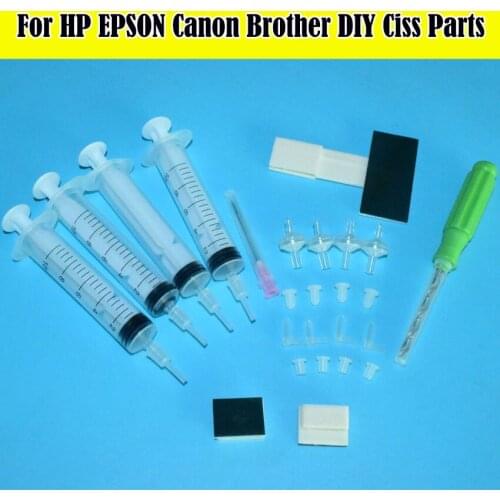 DIY CISS Kits Apply To All inkjet Printer Continuous Ink Supply System Universal Refill ink CISS Kit With Accessaries