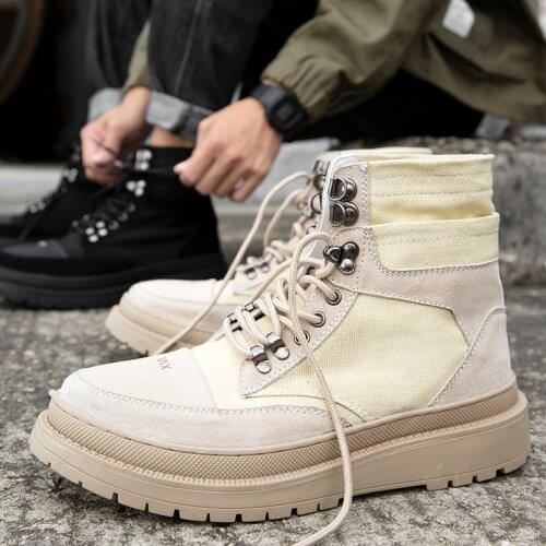 Ocio High casual mens fashion Sneaker sale Casual hot boots for men man leather hightop sneakers top mens 2020 shoe causal wear