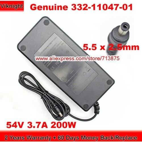Genuine KPM200R-VI Ac Adapter 54V 3.7A for Netgear 332-11047-01 KPM200R-VL with 5.5 x 2.5mm Plug Power Supply