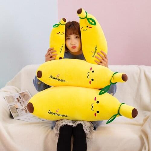 35/50/70/80cm plush Simulation banana high quality comfortable Pillow Soothing doll cushion Sofa decoration christmase kid gift