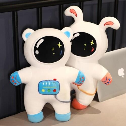 1pc 40cm Kawaii Space Genius Man Plush Toys Lovely Astronaut Pillow Stuffed Soft Elves Dolls Children Kids Birthday Gifts