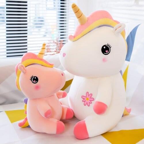 30cm/45cm New Cute Plush Unicorn Toys Stuffed Soft Plushie Unicorn Pillow Appeasing Toys for Kids Girls Birthday Gift Home Decor