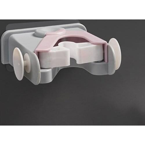 Полка Для Ванной Mop Holder Wall Mount Self Adhesive No Drilling Mop Hanger Organizer Storage Tool Rack For Home Bathroom Xh8z