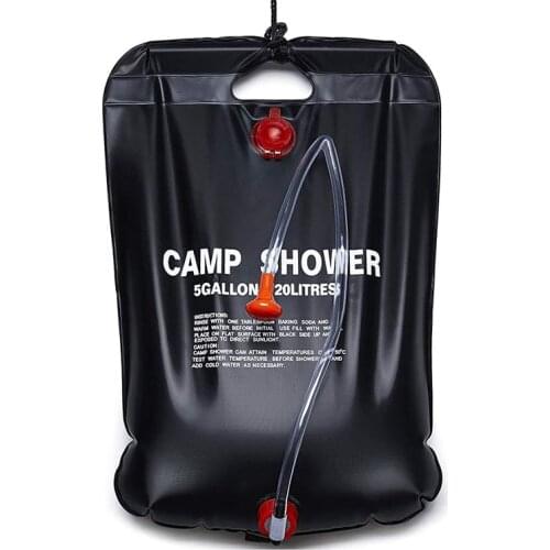 NEW-20 Liters Outdoor Shower Water Bag Family Portable Shower Bag Camping Solar Hot Water Shower Bag