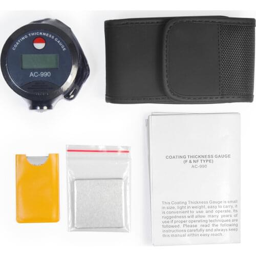 Portable Integral Coating Thickness Gauge AC-990 for Automotive, Paint Layer Coating Thickness Meter
