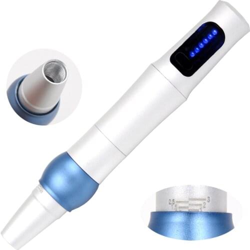 Professional Eyebrow Lip Tattoo Permanent Eyebrow Rotary Makeup Machine Pen Kit 10 Needles Mouth Tips Power Supply Body Art