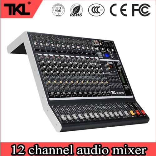 TKL professional 12 Channel SS1200 digital Audio DJ Mixer stage performance USB Bluetooth mp3 effect audio mixer