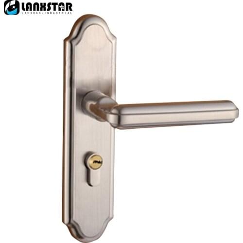 Luxury Silent Doorlock European Classical Style Interior Anti-theft Copper Lock-core Cylinder Wood Door Lock