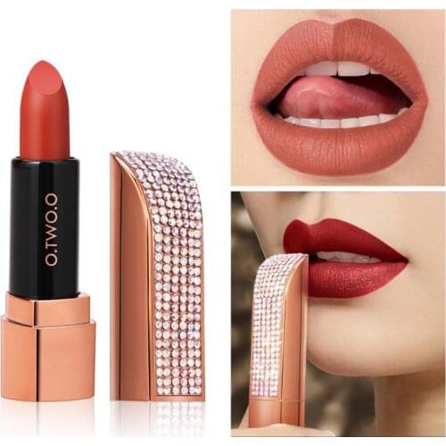 Diamond Moisturizing Lipstick Lasting Velvet Matte Without Drying Delicate and Smooth Non-stick Lipstick TSLM1