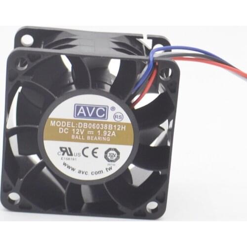DB06038B12H 6038 6CM 60mm 60*60*38mm wind capacity cooling fan 12V 1.92A 4Lines 4Pin