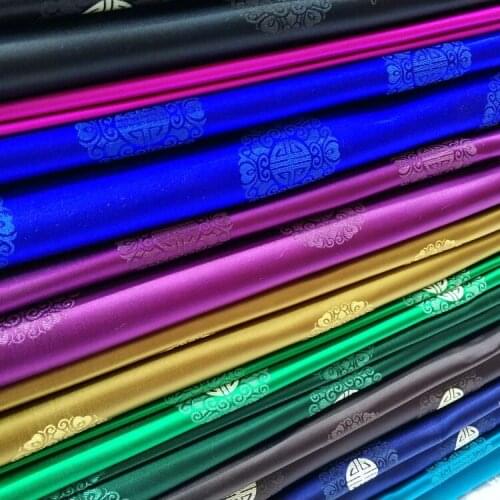 Jacquard, Brocade Fabric Tang Style Mongolian Robe Tibetan Robe Film and Television Spinning Decoration Chinese Style Fabric