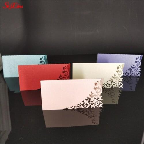 10/50/100pcs Birthday Party Decor Place Cards Laser Cut Pattern Wedding Decoration Event Table Name Card Wedding Invitations 5z