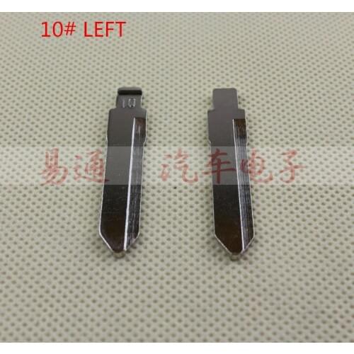 #10 Auto Key Blade NO.10 left New blank remote key blade for Suzuki Alto flip smart key blade free shipping