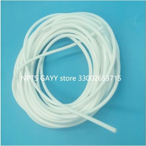 10Meter 4mm x 2mm Eco Solvent Ink Pump Tube hose pipe for Roland Mutoh Mimaki plotter printer Soft white silicone hose tubing