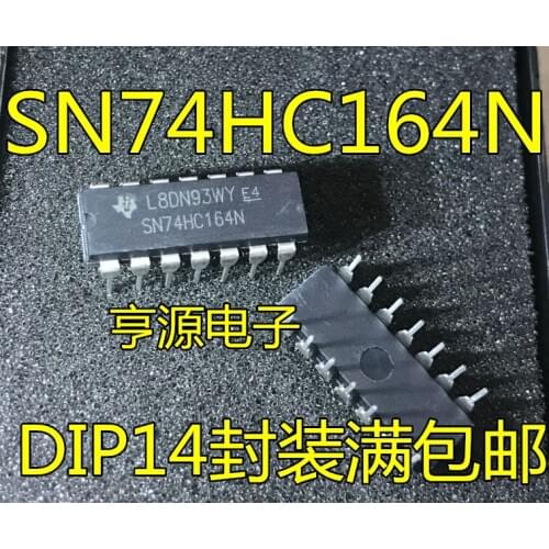 10PCS 74HC164 74HC164N SN74HC164N DIP-14 8SIPO