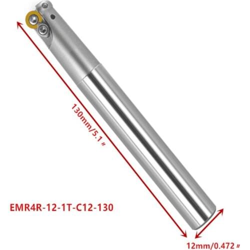 1P EMR4R-1T Milling tool Holder C10mm/C12mm CNC End Mill Cutter Arbor Bout For Round RPMT08T2 Insert