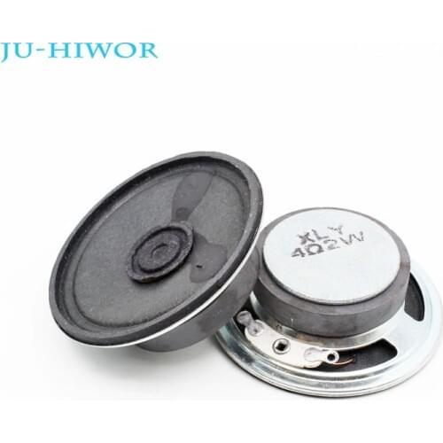 2pcs 4R 2W Round Speaker 50MM Diameter External Magnetic 32MM Cone Paper Bright Cap Height 17MM
