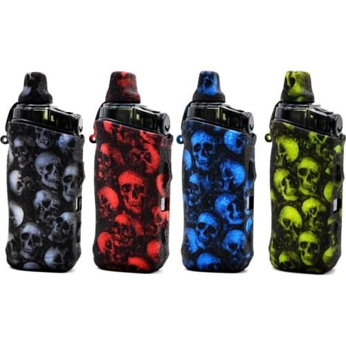 Silicone skull case for Aegis boost skull skin mod pod kit texture cover anti-slip rubber sleeve skin with lanyard 5pcs