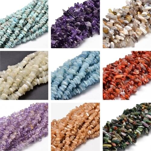 5 Strand Natural Chip Beads Strands for jewelry making DIY bracelet necklace accessories 5~14x4~10mm, Hole: 1mm