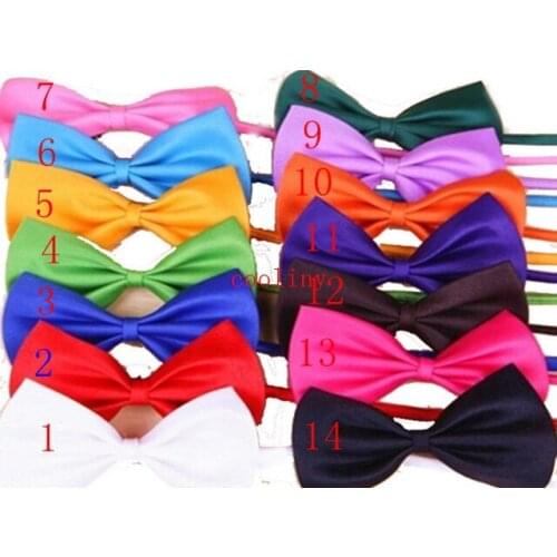 500pcs/lot Free shipping Pet Neck Tie Dog Bow Tie Bowtie Cat Tie Pet Grooming Supplies 14 colors