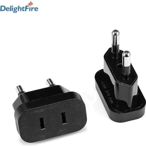500pcs US To EU Plug Adapter Converter 250V 2.5A Travel Adapter US to EU Converter Electrical Socket
