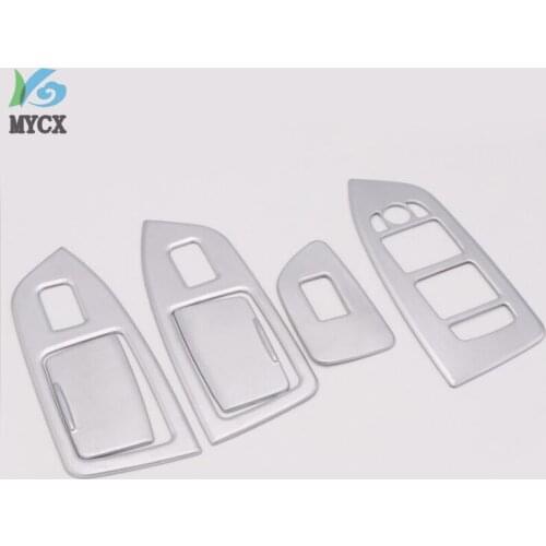 For Volvo XC90 XC 90 2015 2016 2017 2018 Window Lift Switch Button Cover Trim ABS Matte 6pcs