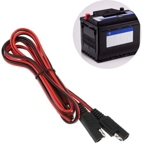 Battery Accessories 2M Copper Solar Battery Adapter Cables SAE Power Supply 10A Male To Female Extension Cord Subwoofer
