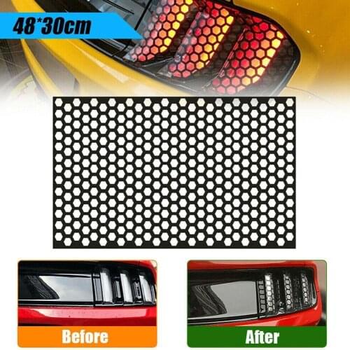 Car Tail Light Honeycomb Car Sticker Mustang Creative Universal Tail Car Sticker Tail Light Stockings Light Rear Decoration X8B3