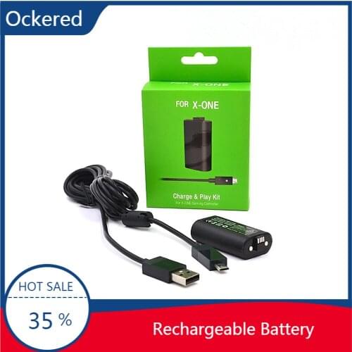 Ockered Wireless Controller Rechargeable+ Battery Charging Cable Play and Charge for Xbox One Wireless Controller Accessories