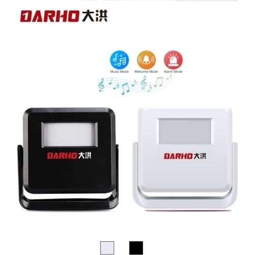 Darho Wireless Welcome Doorbell Guest Welcome Chime Alarm PIR Motion Sensor For Shop Entry Security Doorbell Infrared Detector