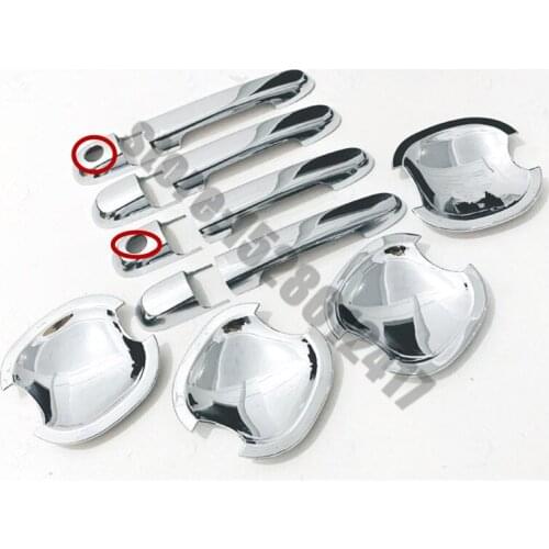 For Hyundai Accent 2007- 2011 Car styling ABS Chrome Door handle Protective covering Cover Trim