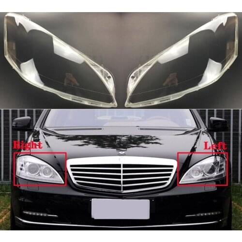 For Mercedes-Benz S-Class W221 2011-2013 S280 S300 S350 S500 Front Headlight Lens Cover Auto Headlamp Lampshade Shell Lampcover