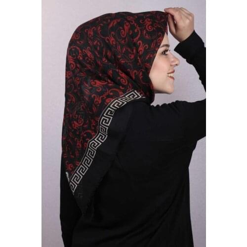 ERBİL PATTERNED LINEN FLAMLI SCARF-DESEN-06-RENK-01