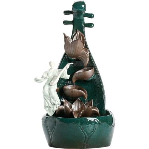 Water Fountain Modern Simple Ornaments Indoor Chinese Desktop Good Fortune Ball Lucky Gift feng shui pendulum stand