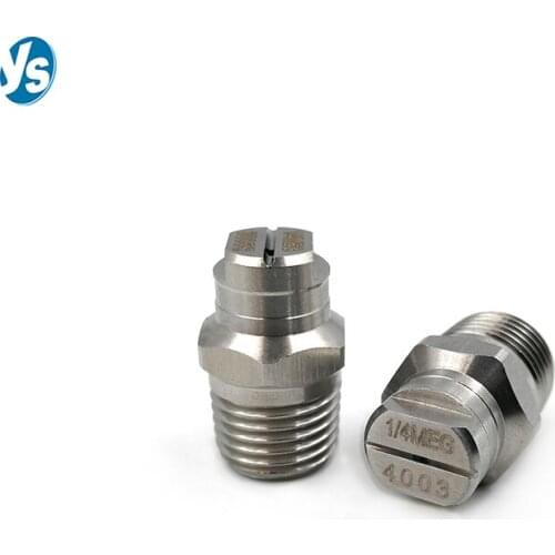 High Pressure Washer Nozzle, Street Cleanout Sprinkler Nozzle Vee Jet Flat Fan Spray Nozzle 0-65 Degress Spray Angle