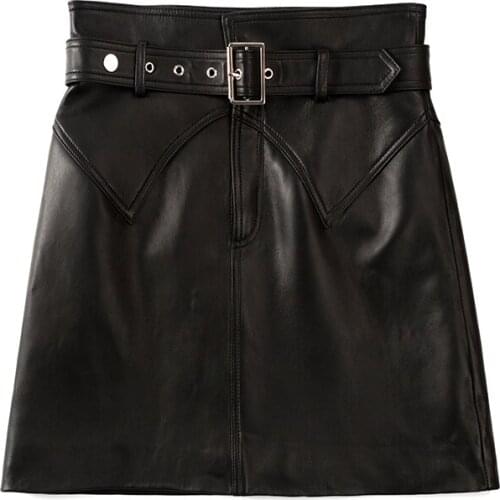 IEGXFASHION Women's Leather Skirts