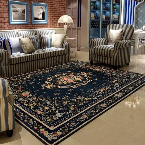 Mediterranean Style Rugs And Carpets For Home Living Room Large Bedroom Area Rug Coffee Table Floor Mat Study/Restaurant Carpet