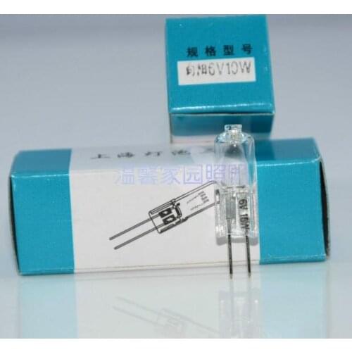 10pcs G4 6V10W Microscope lamp, 6V 10W Halogen lamp