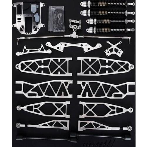 Upgrade Parts Metal Conversion Kit for BAJA-MAX Extended Suspension Arm Shock Absorber Symmetric Steering System