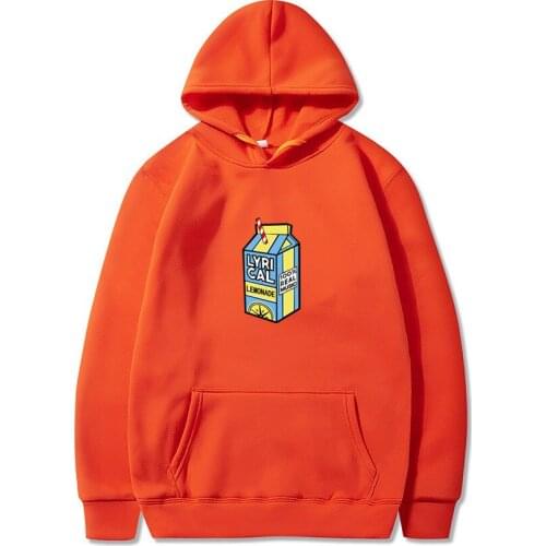 Mens Clothing Hoodie Lyrical Lemonade Print Fleece Sweatshirt Autumn Winter Casual Pullover Unisex Sportswear Fashion Tracksuit