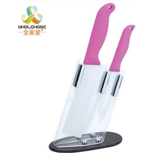Home Kitchen Dining Bar Zirconia Kitchen Knife Set Ceramic Knife and Accessories Set 4"6'' Knife With Holder