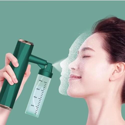 High Pressure Nano Spray Face Sreamer Spot Cleaner Facial Water Oxygen Injection Instrument Airbrush Skincare Tool