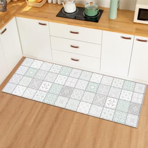 Bohemian Home Kitchen Floor Mat Carpet Anti-slip Door Entrance Mat Rugs Home Mats Rugs for Living Room Bathroom Bedroom