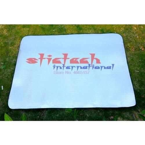 By dhl or ems 50pcs New Foldable Folding Sleeping Mattress Mat Pad Waterproof Aluminum Outdoor Camping Mat Inflatable Mattress