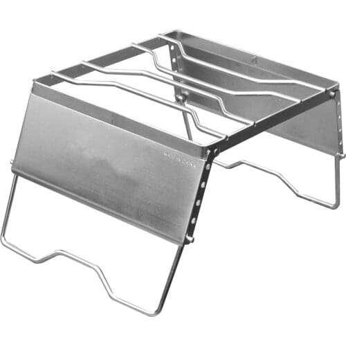 Outdoor Stainless Steel Foldable Stove Stand Rack Camping Pot Bracket Holder for Camping Hiking Travell Car Accessories