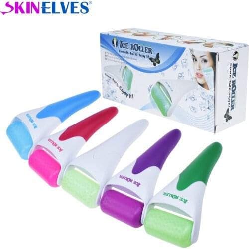Ice Roller Massager Dermaroller Relieving Fatigue Iceroller Facial Derma Roller Kit Portable Derma Roller System