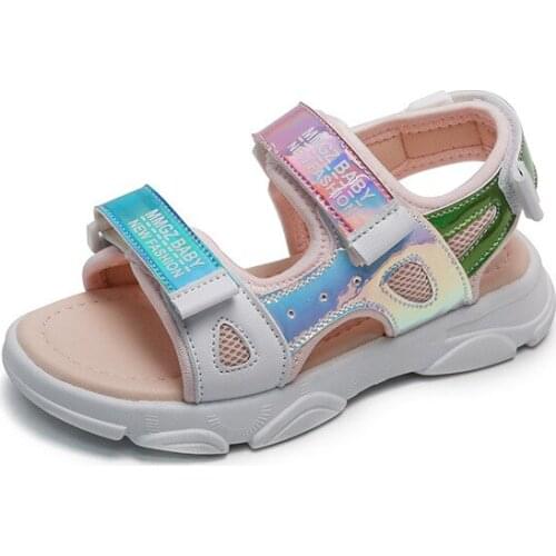 Girls Fashion Beach Sandals Kids Non-slip Sandals Summer New Boys Childrens Sandals Sports Outdoor Soft Flats Baby Shoes E947