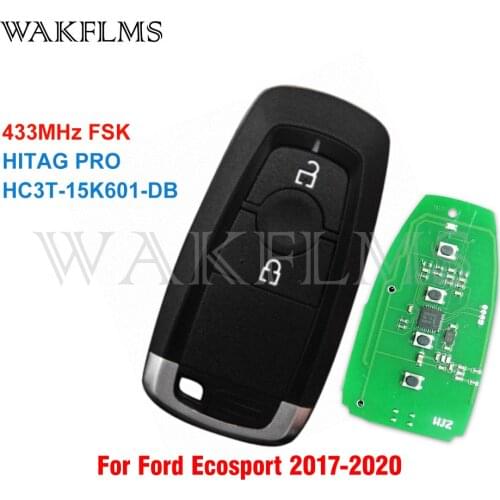 For Ford EcoSport Ranger PXIII 2018 2019 2020 Smart Car Key 433MHz Fsk NCF2951F / HITAG PRO / 49 CHIP HC3T-15K601-DB